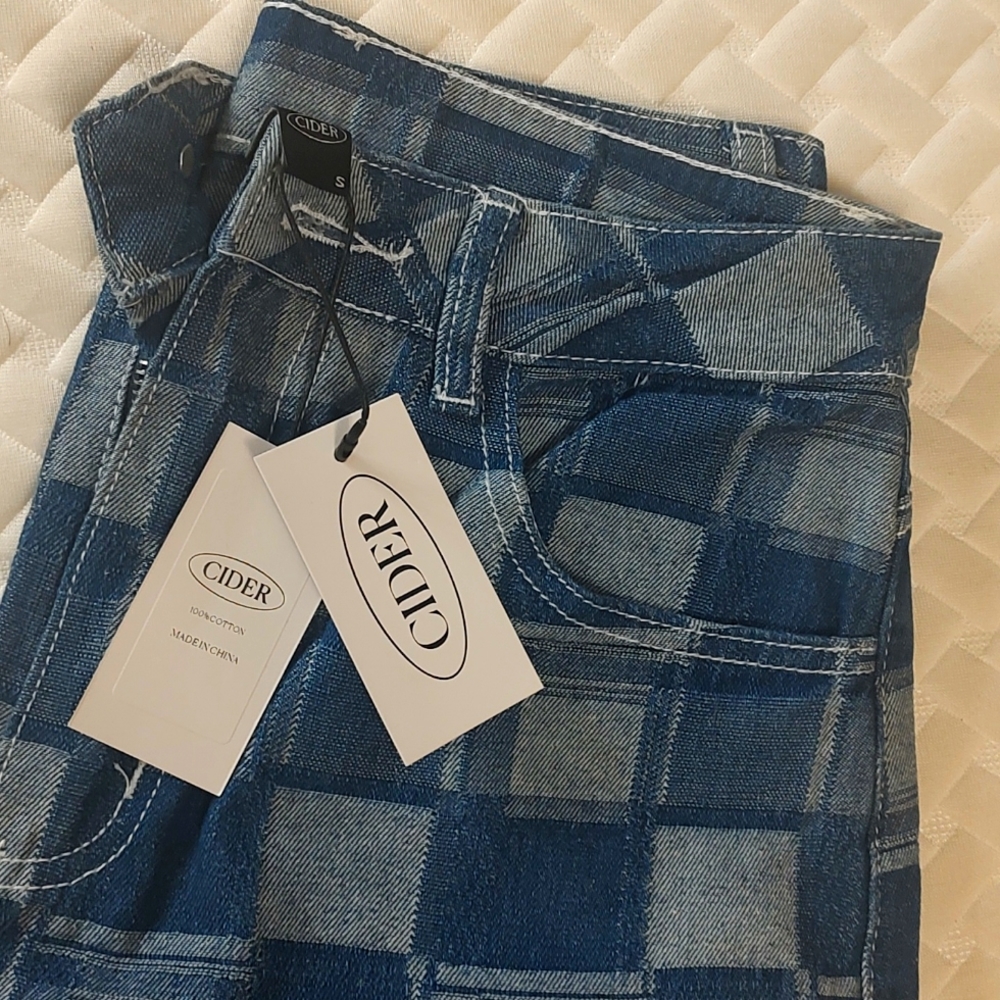 Woman's patchwork denim jeans CIDER
